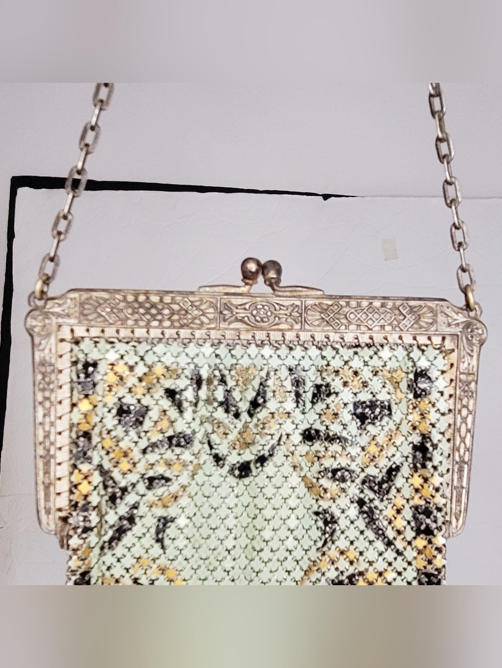1920s Metal Mesh Mandalian Mfg. Co. Art Deco Small Purse - Picture 4 of 10